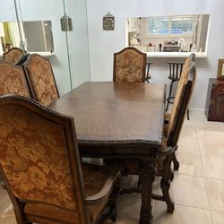 Beautiful And Heavy Wood Table 