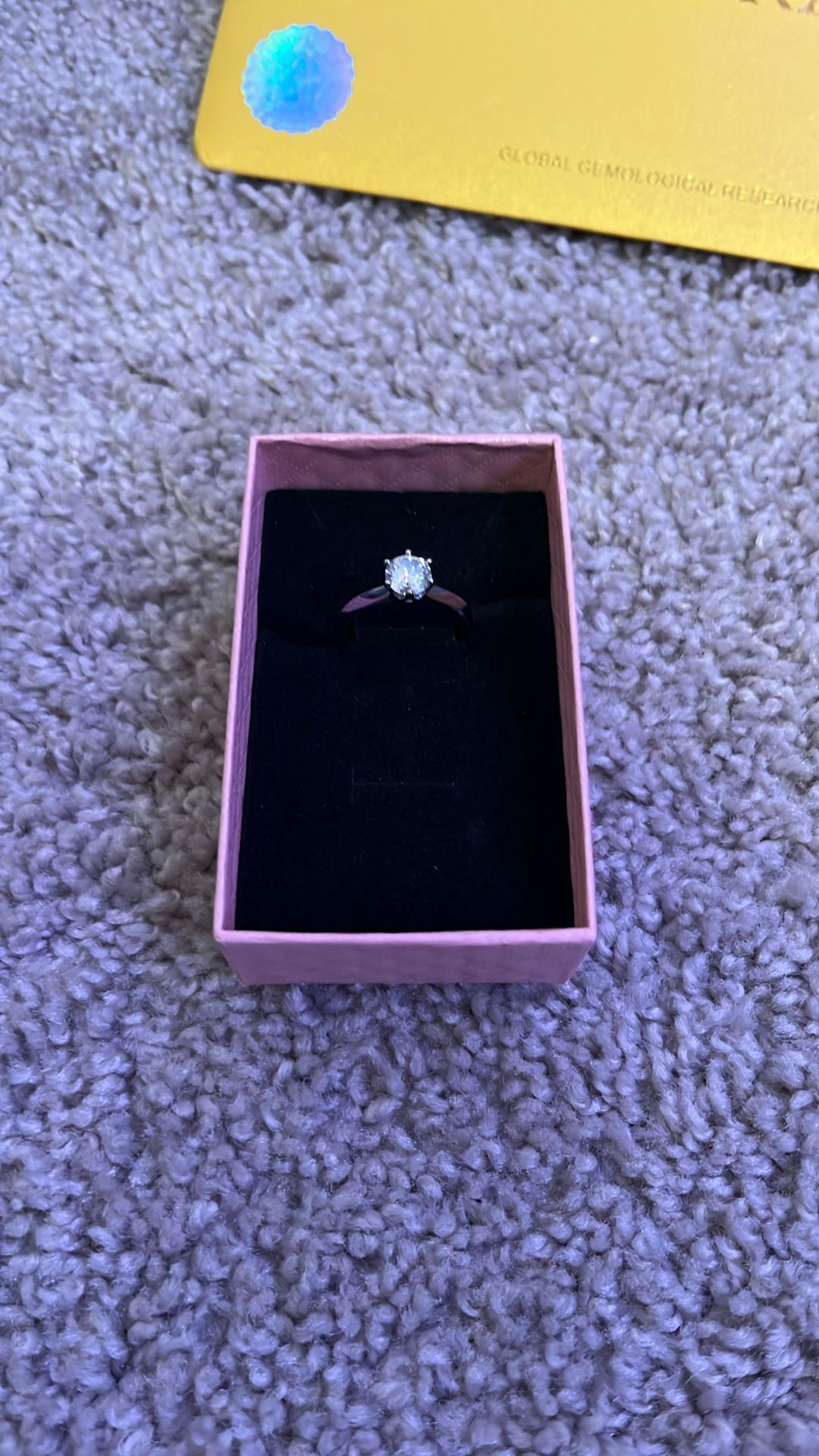 1.0ct Moissanite Ring