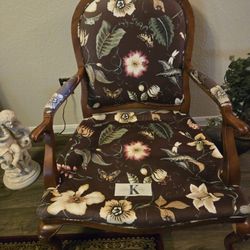  King City Over Sized Floral Chocolate Chair