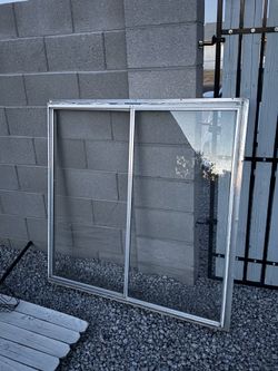 Single pane 48in x 48 in slider window