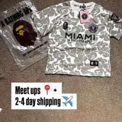 Miami Bape Shirt Grey