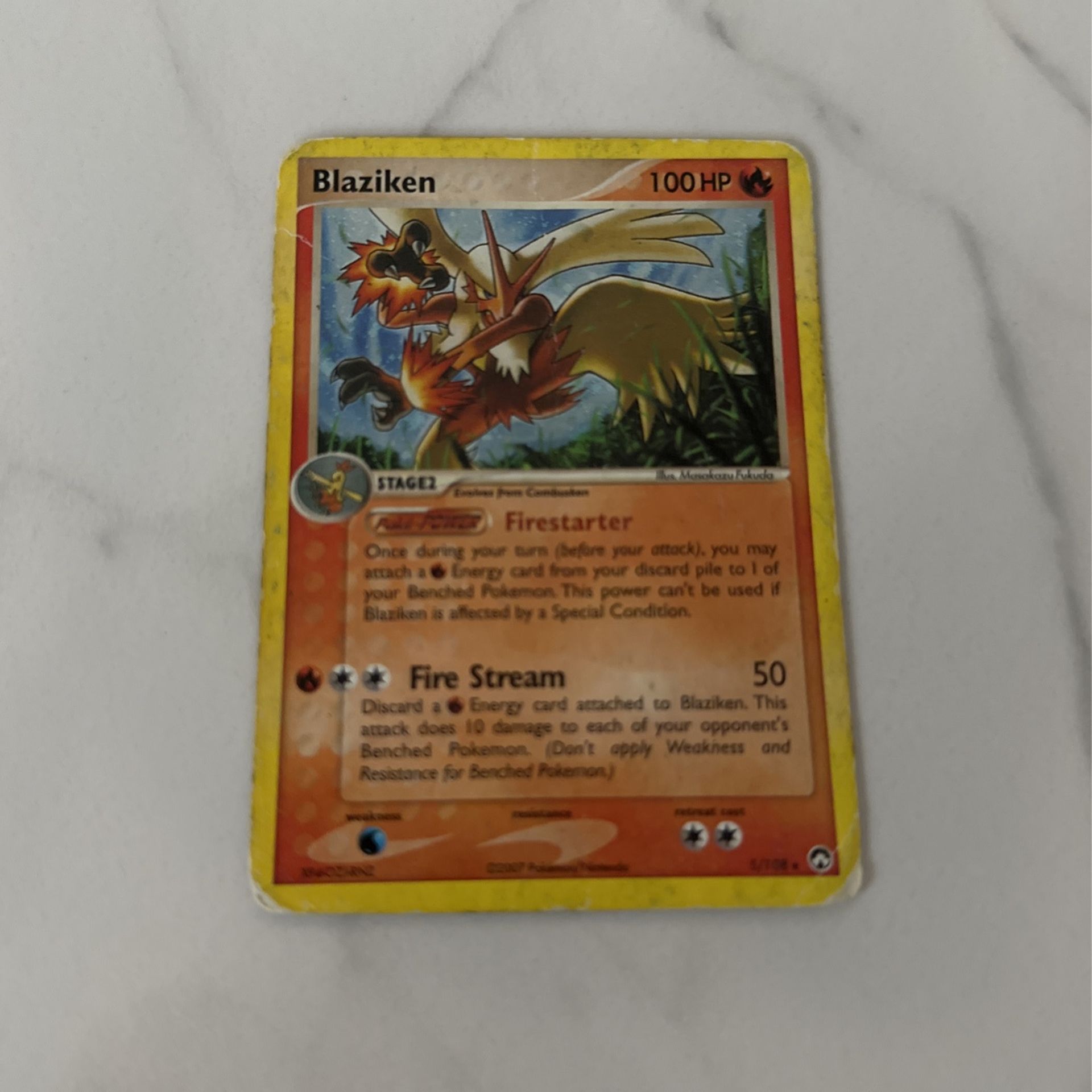 Blaziken Pokémon Card 2007