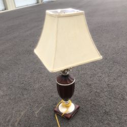 One lamp with shade