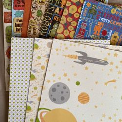 8x8 Boy Scrapbook Papers