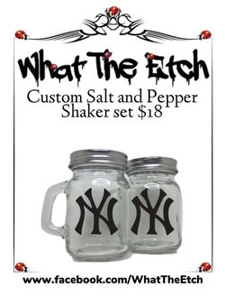 Glass Salt and Pepper Shakers