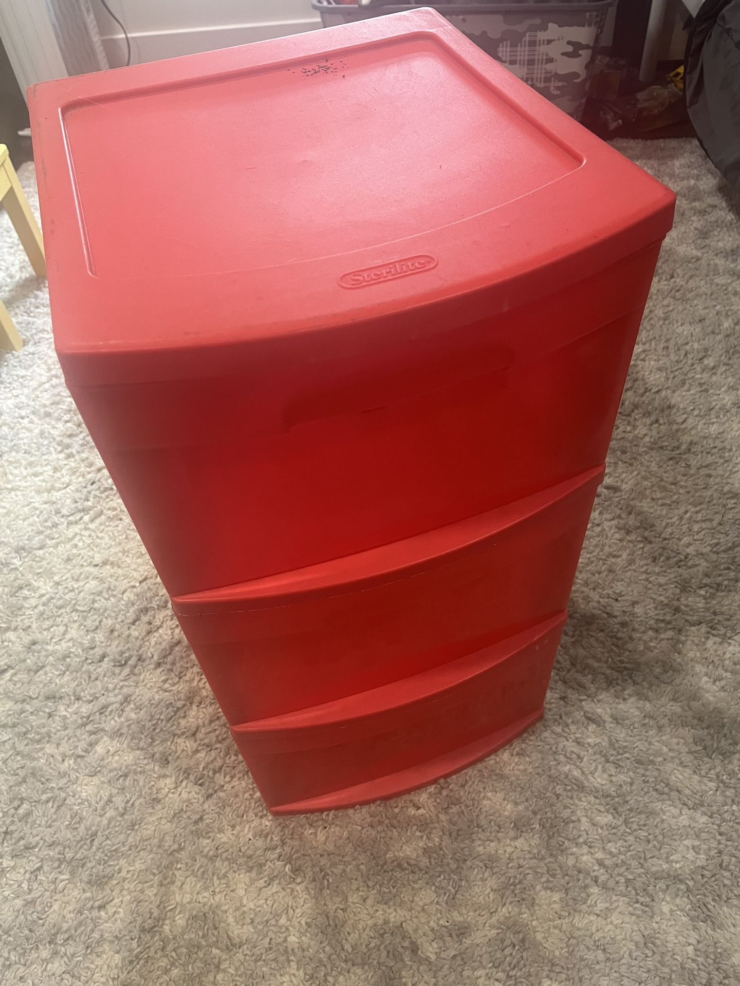 3 Drawer Sturdy Sterlite Storage Organizer | Toys 