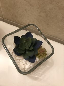 Fake succulent decor hand-made