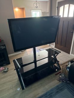 TV stand with mount (tv not included)