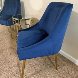 Royal blue chairs