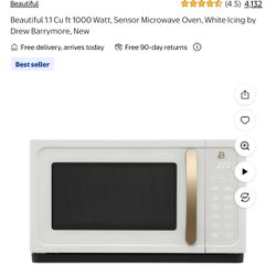 White Microwave By Drew Barrymore