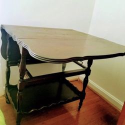 Gorgeous Solid Cherry Wood Vintage Dining Table 