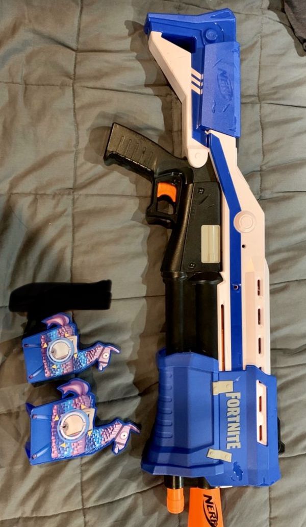 Nerf Fortnite TS-R Blaster gun comes with two llama targets for Sale in Riverside, CA - OfferUp
