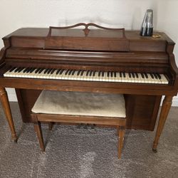 Upright Piano With Bench & Metronome 