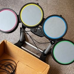 Sony Playstation 2 Rockband Set- no drumsticks