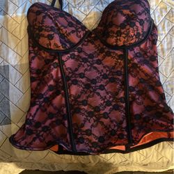Pink Lace Corset 