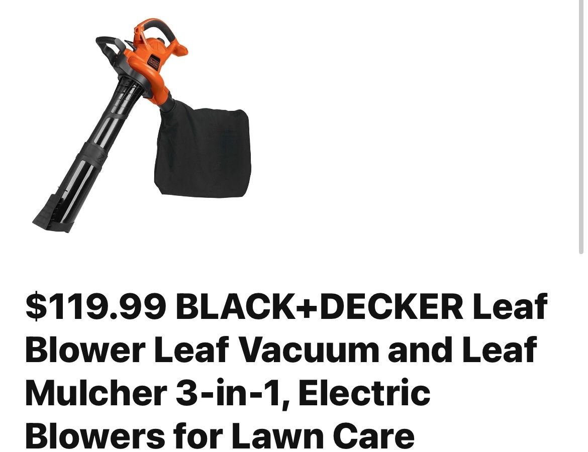 Leaf Blower Black And Decker