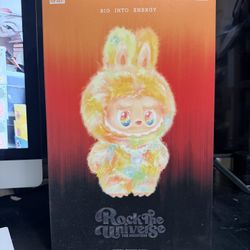 Pop Mart Labubu The Monsters Big into Energy Series Rock The Universe Vinyl Plush Doll