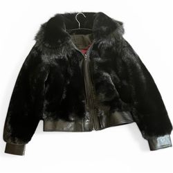 [BLANKNYC] Women's Black Noise Faux Fur Coat