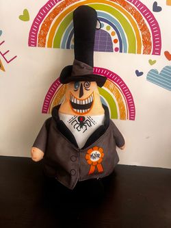 DISNEY NIGHTMARE BEFORE CHRISTMAS - THE  MAYOR  DOUBLE SIDED PLUSH - Halloween18 INCH SOFT PLUSH