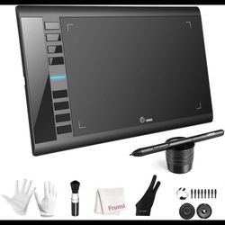 Graphics Drawing Tablet, UGEE M708 10 X 6 Inch Large Drawing Tablet with 8 Hot