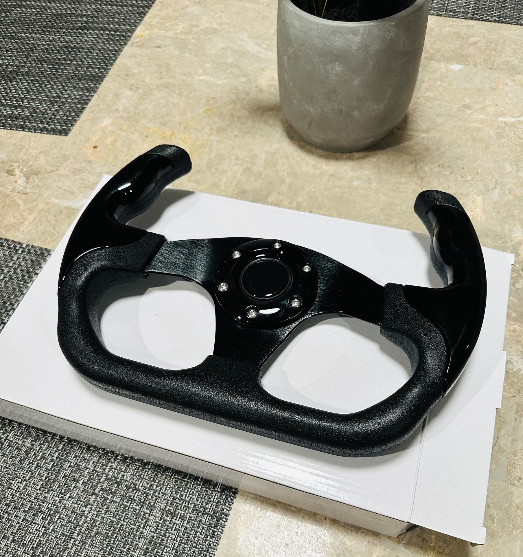 “New” 1/2 Moon Car 🚗 Racing Steering Wheel