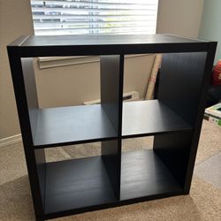 IKEA Kallax Shelf Unit, Black-Brown