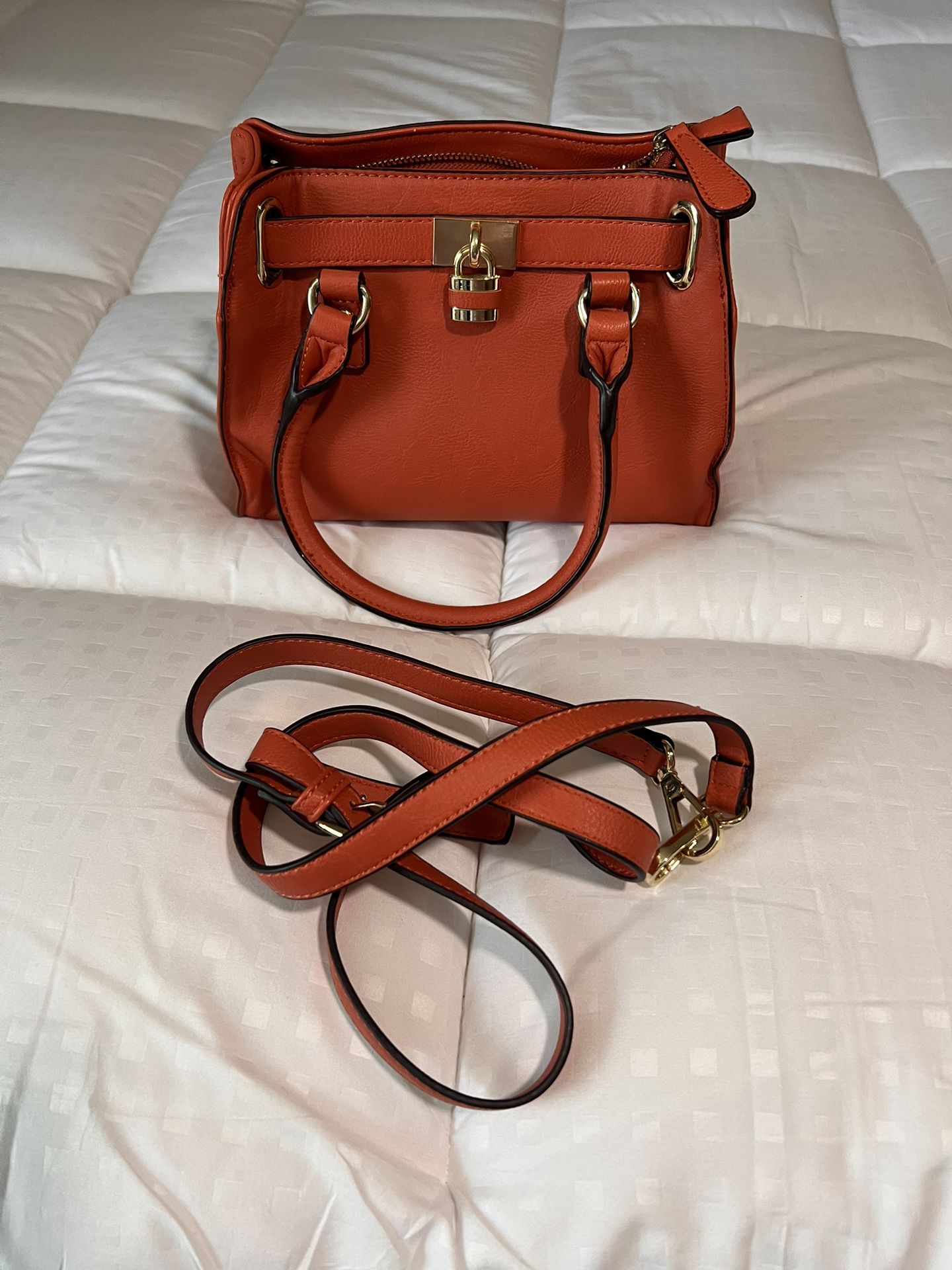 Charming Charlies Orange Handbag/Purse