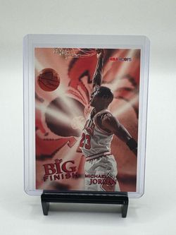 🔥🏀 96’97’ NBA Hoops Michael Jordan The Big Finish insert #176🏀🔥