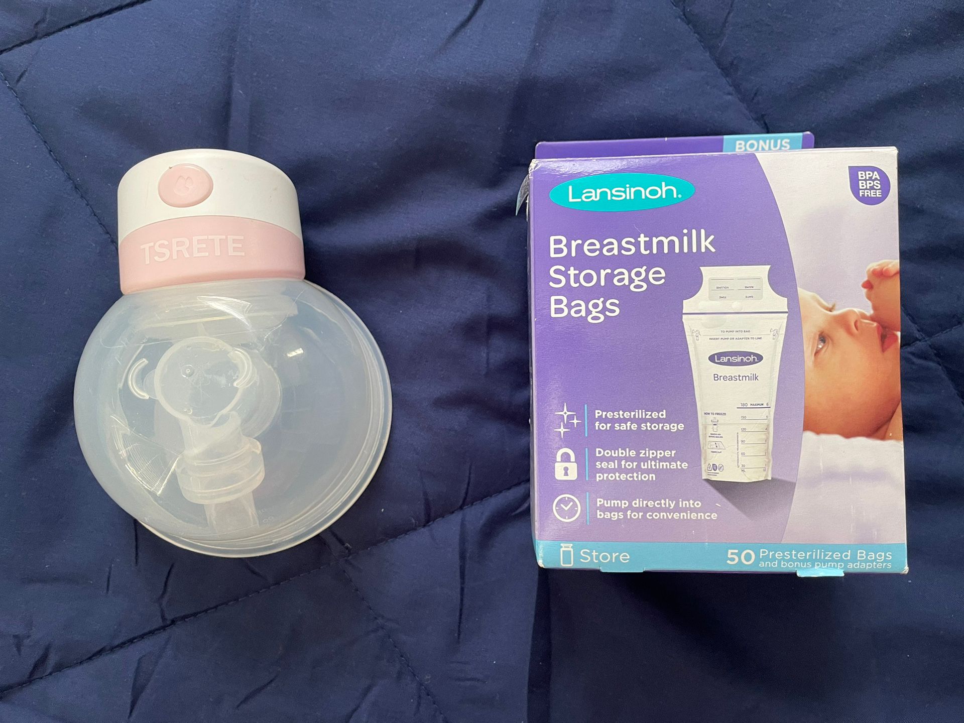 TSRETE Electric Pump And Breast milk Storage Bags