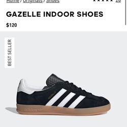 Gazelle Indoor Adidas Shoes BRAND NEW 