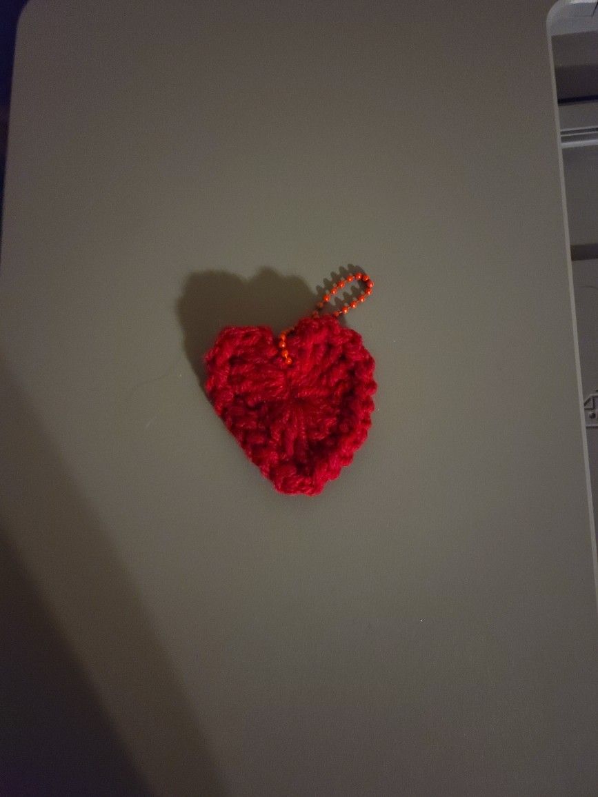 Heart accessory for purse, backpack, keychain, ornament, etc. $2 ea.