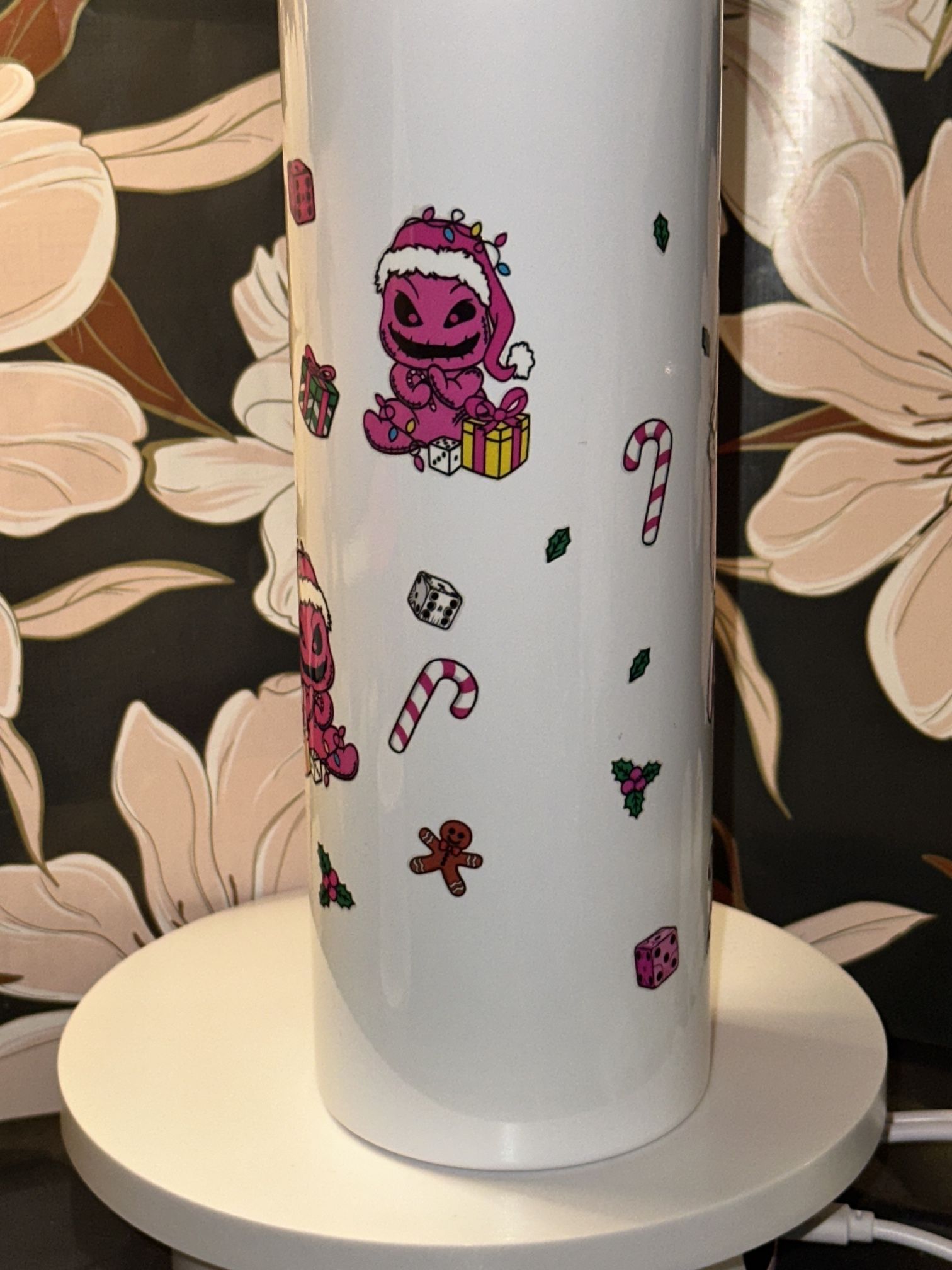 20 Ounce Tumbler stainless steel Christmas Oogie boogie