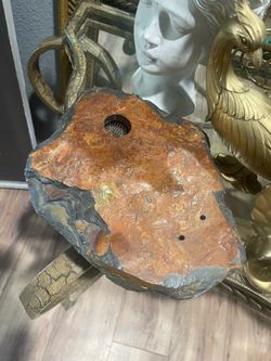 Slate stone flower frog
