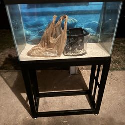 30 Gal Fish Tank With Stand And Filter