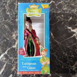 european style glass  Disney Peter Pan & Sleeping Beauty Glass Ornaments 1999