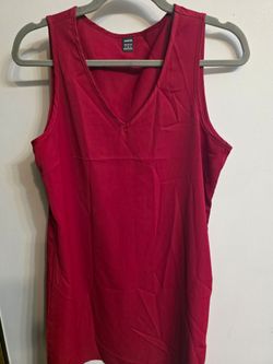 Knee-length, red dress