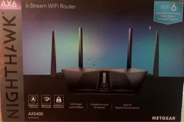 NETGEAR Nighthawk 6-Stream AX5400 WiFi 6 Router (RAX50) - AX5400 Dual Band