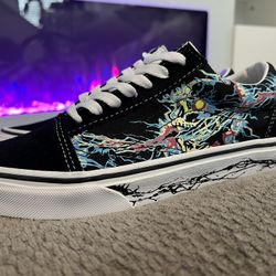Vans Old Skool Mens 5 Zap Low Glow in the Dark Skull × House...