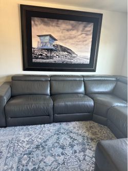 Gorgeous macys leather recliner couch