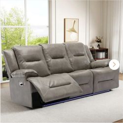 3 Seater Reclining Sofa in. Gray