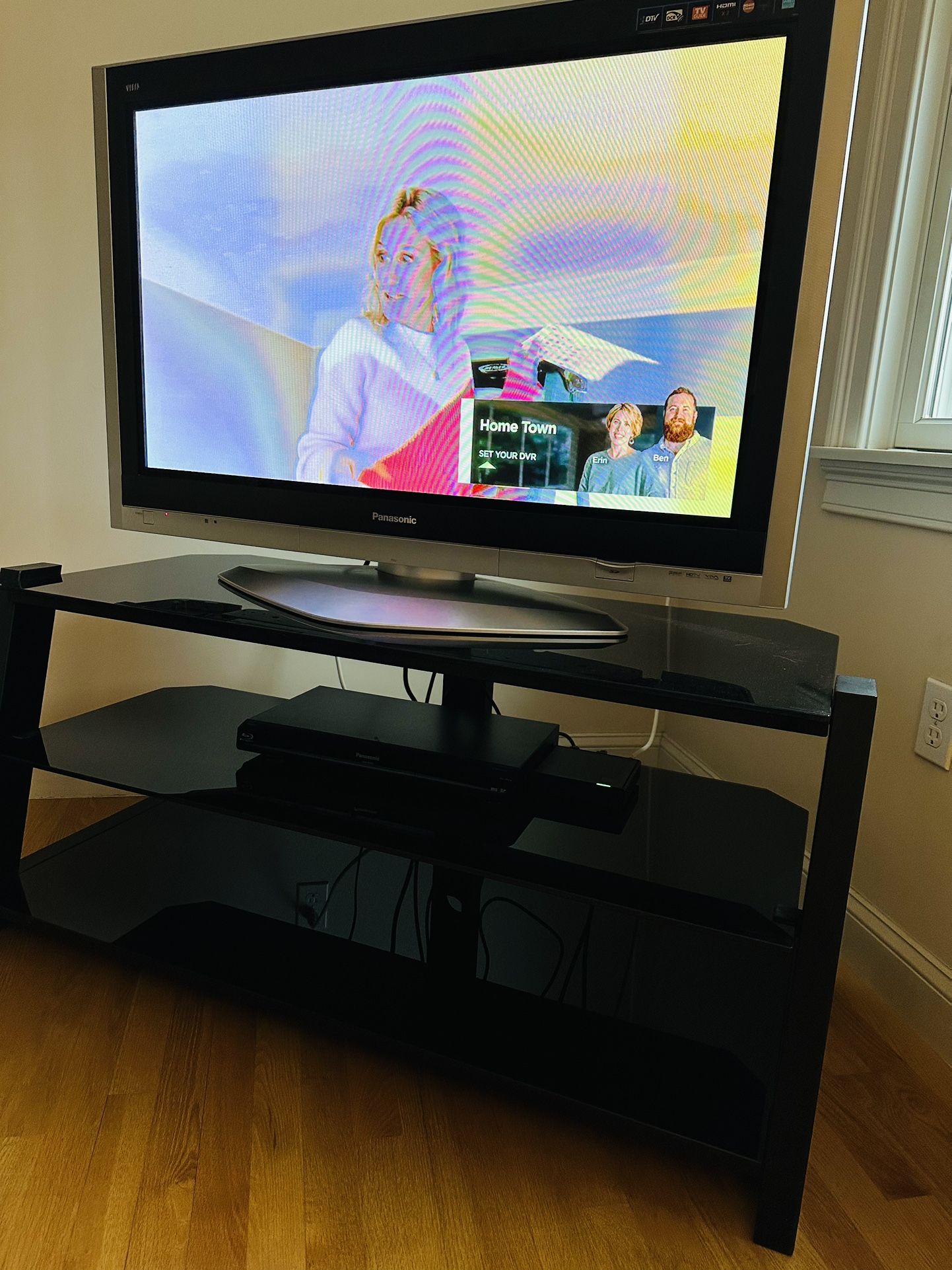 Panasonic 37” TV, including TV Stand