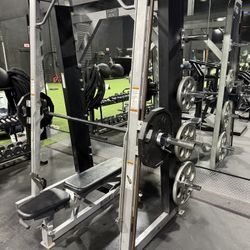 🔥 FOR SALE: HAMMER STRENGTH SMITH MACHINE + COMPLETE WEIGHT SET 🔥 Full Commercial • Heavy-Duty • Premium Brands Only