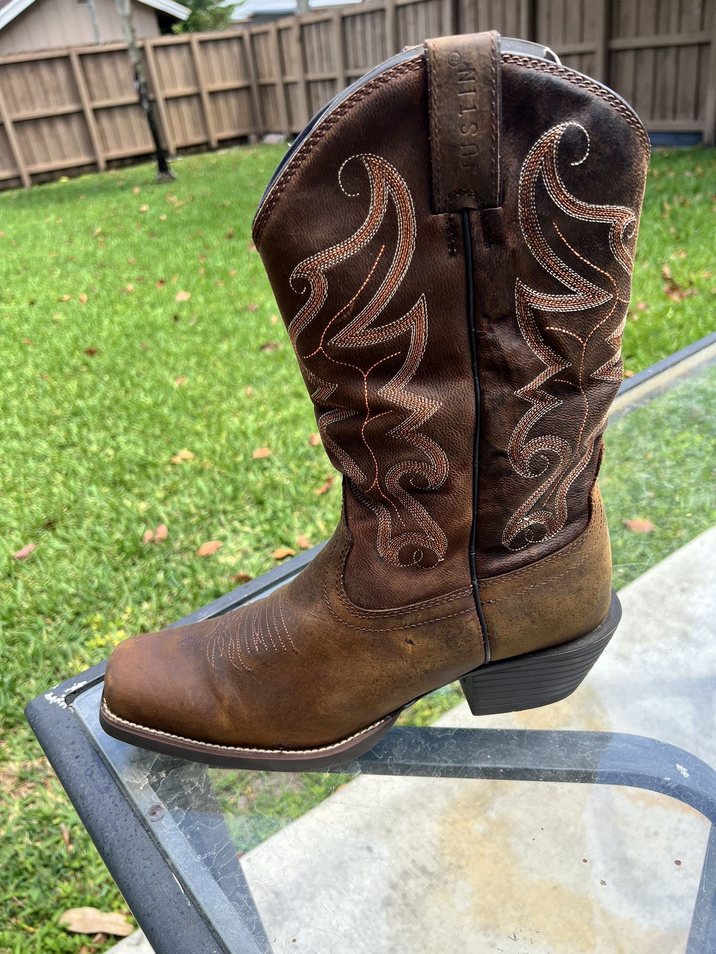 Justin Boots Stampede Collection Size 11D