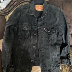 Levis Black Denim Jacket 