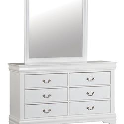 Brand New Bed Special.  With Mattress, Dresser & Mirror.  