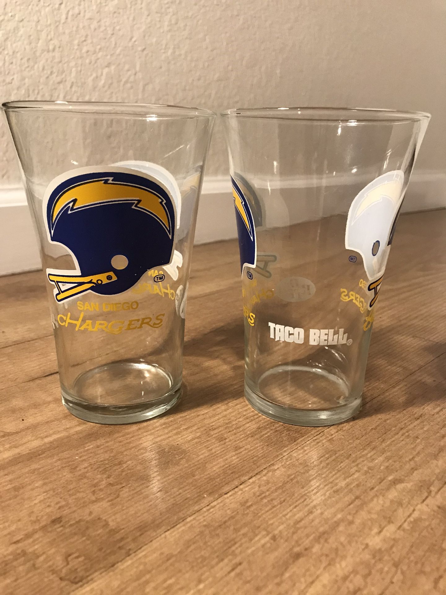 Vintage 1970s Chargers Drinking Glass