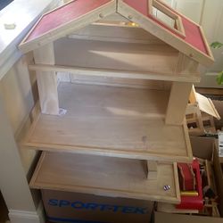 Antique Wooden Dollhouse