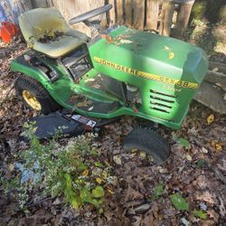 John Deere STX38 Ride-On Mower – Rough / Needs Work (No Key) – You Grab or I Deliver (Fee) (AS-IS/for parts or repair)