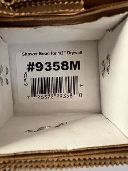 Trim Tex shower bead for drywall