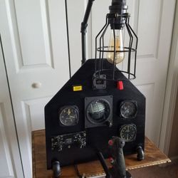 Steampunk F-4 cockpit lamp